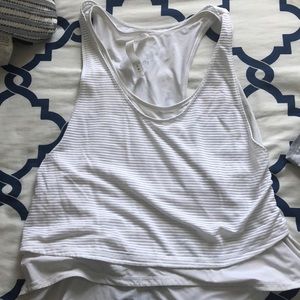 Lulu Lemon Cropped White tank